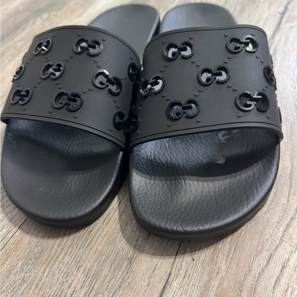 Women's Black Slide Sandals